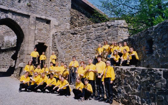 Konzertreise des Jugendblasorchesters Klein - Erzgebirge Oederan e. V. zum tschechischen Partnerorchester Hranice, April 2000